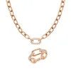 Crystal Link Ring, Necklace & Bracelet Rose Gold sold by Daniel Wellington