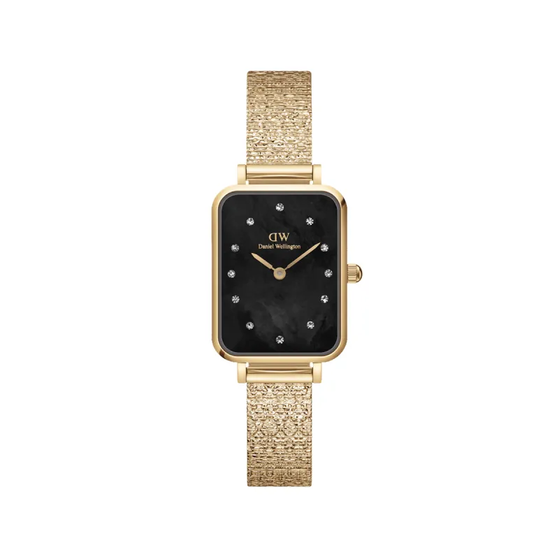 Quadro Lumine Pressed Piano Gold sold by Daniel Wellington