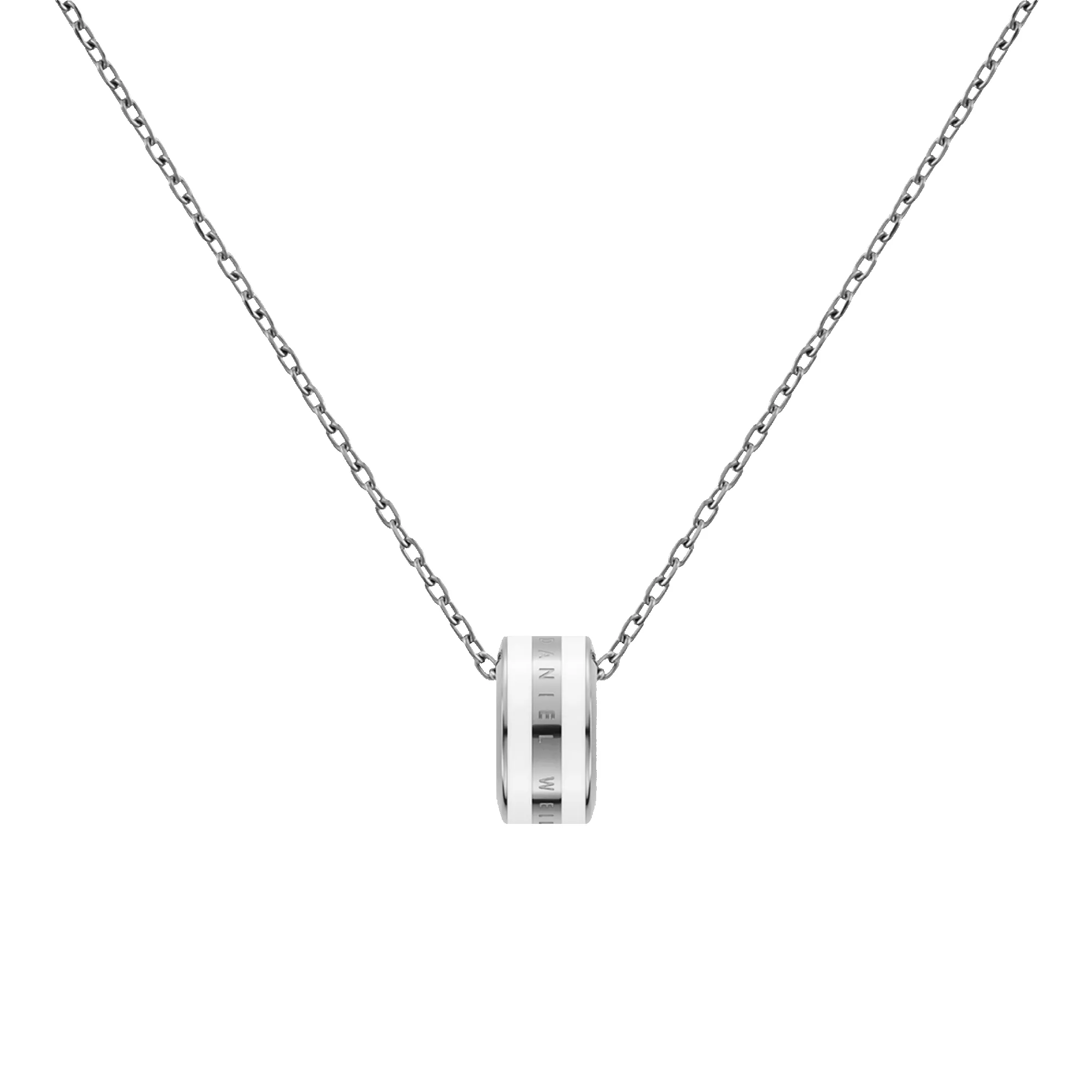 Emalie Necklace Silver Satin White sold by Daniel Wellington product image thumbnail 3