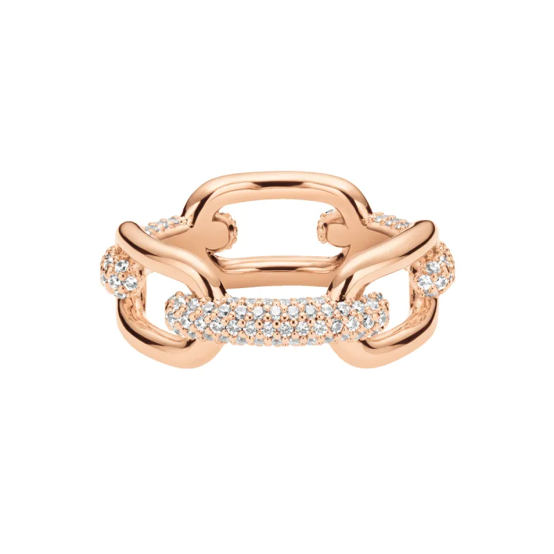 Crystal Link Ring Rose Gold sold by Daniel Wellington