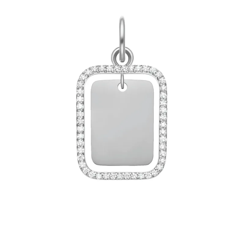 Rectangular Crystal Frame Pendant S sold by Daniel Wellington