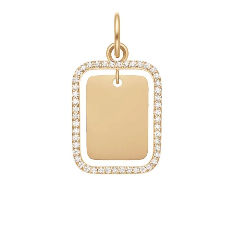Rectangular Crystal Frame Pendant G sold by Daniel Wellington