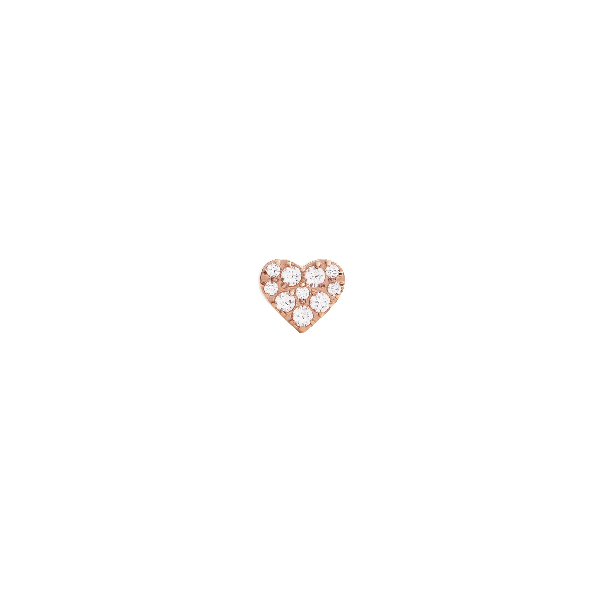 Crystal Heart Stud Rose Gold sold by Daniel Wellington