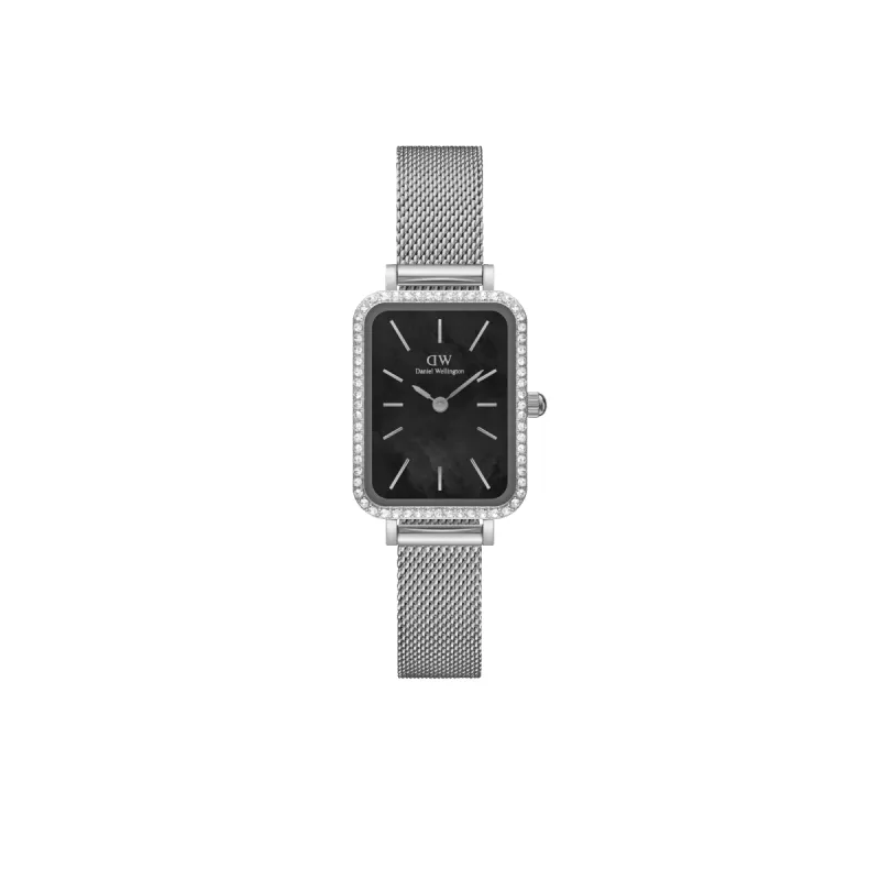 Quadro Lumine Bezel Sterling Black MOP sold by Daniel Wellington