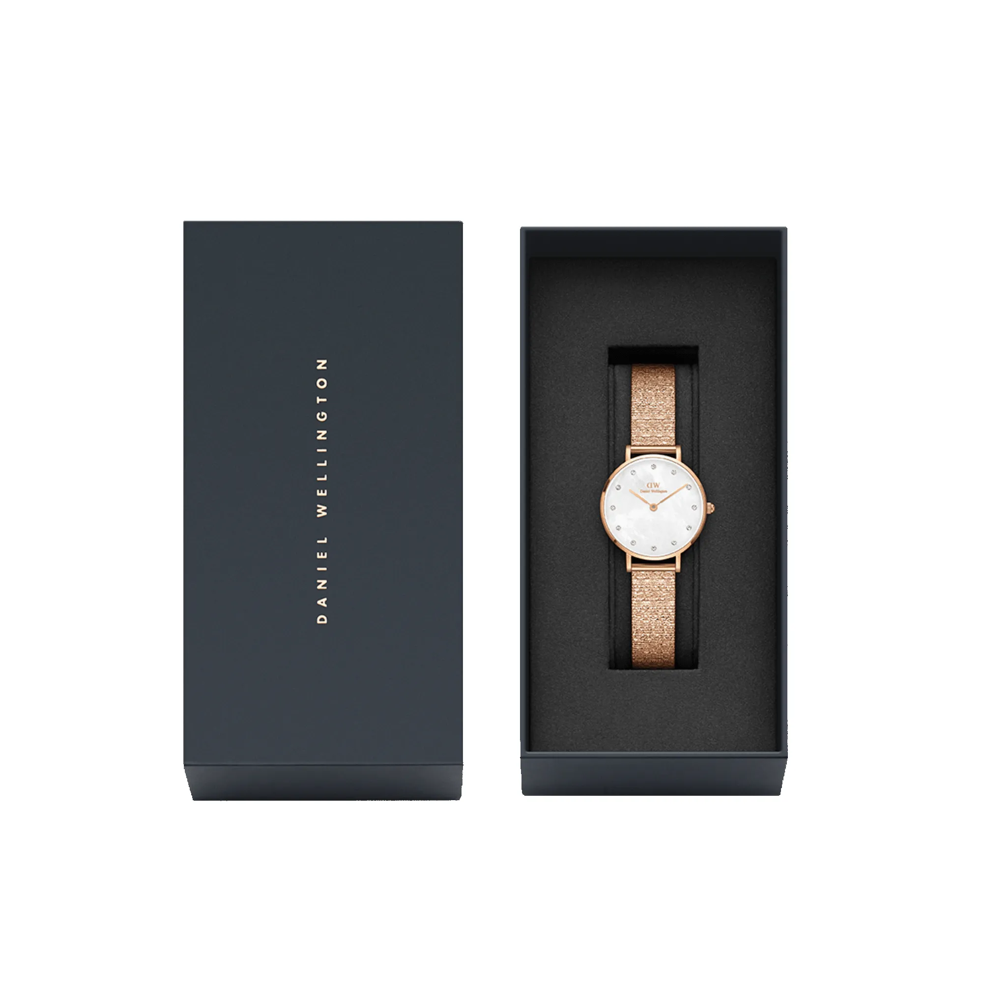 Petite Lumine Pressed Piano White MoP Rose Gold sold by Daniel Wellington product image thumbnail 4