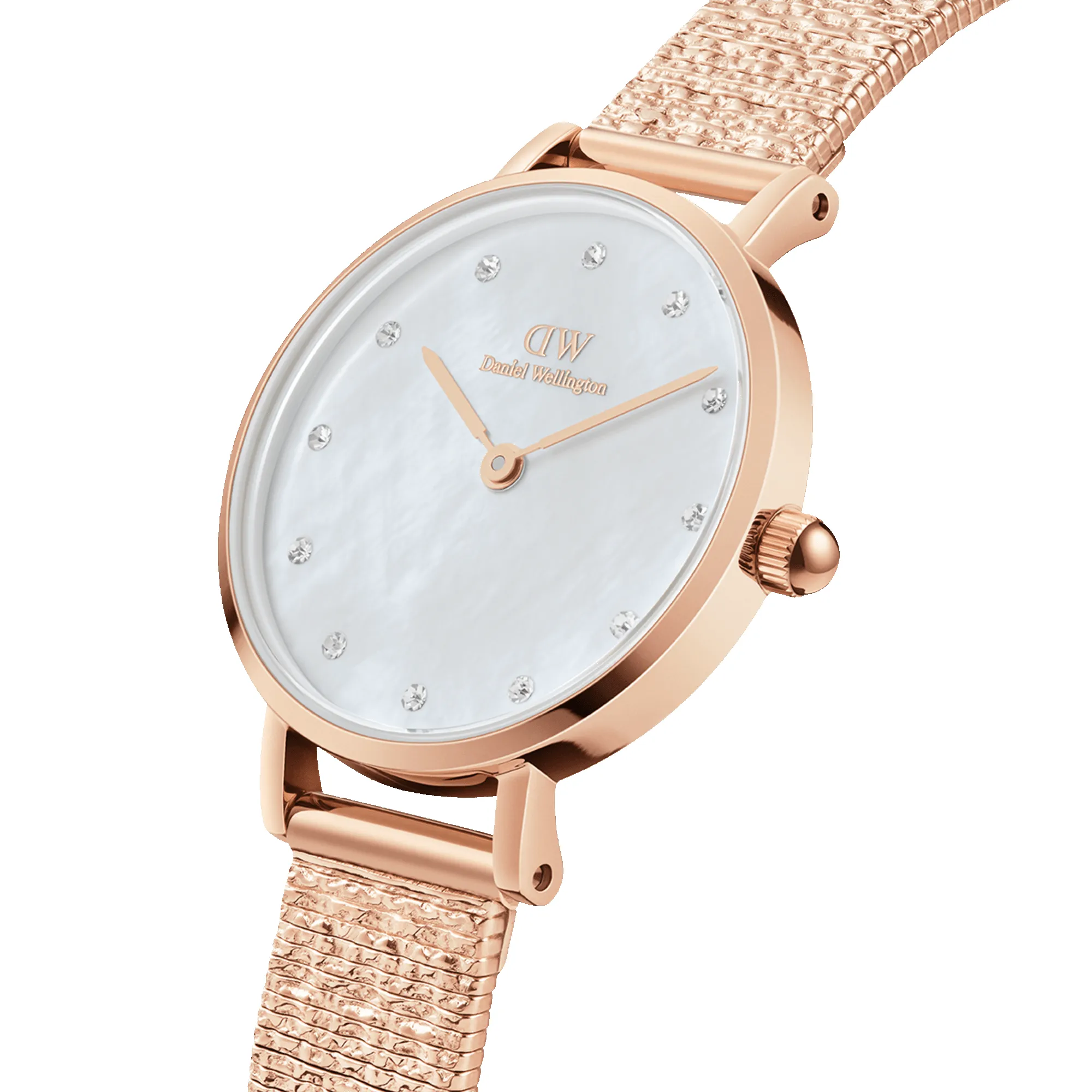 Petite Lumine Pressed Piano White MoP Rose Gold sold by Daniel Wellington product image thumbnail 2