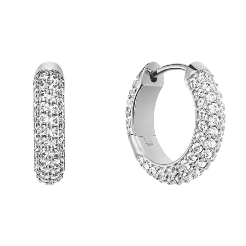 Pavé Crystal Earrings Silver sold by Daniel Wellington