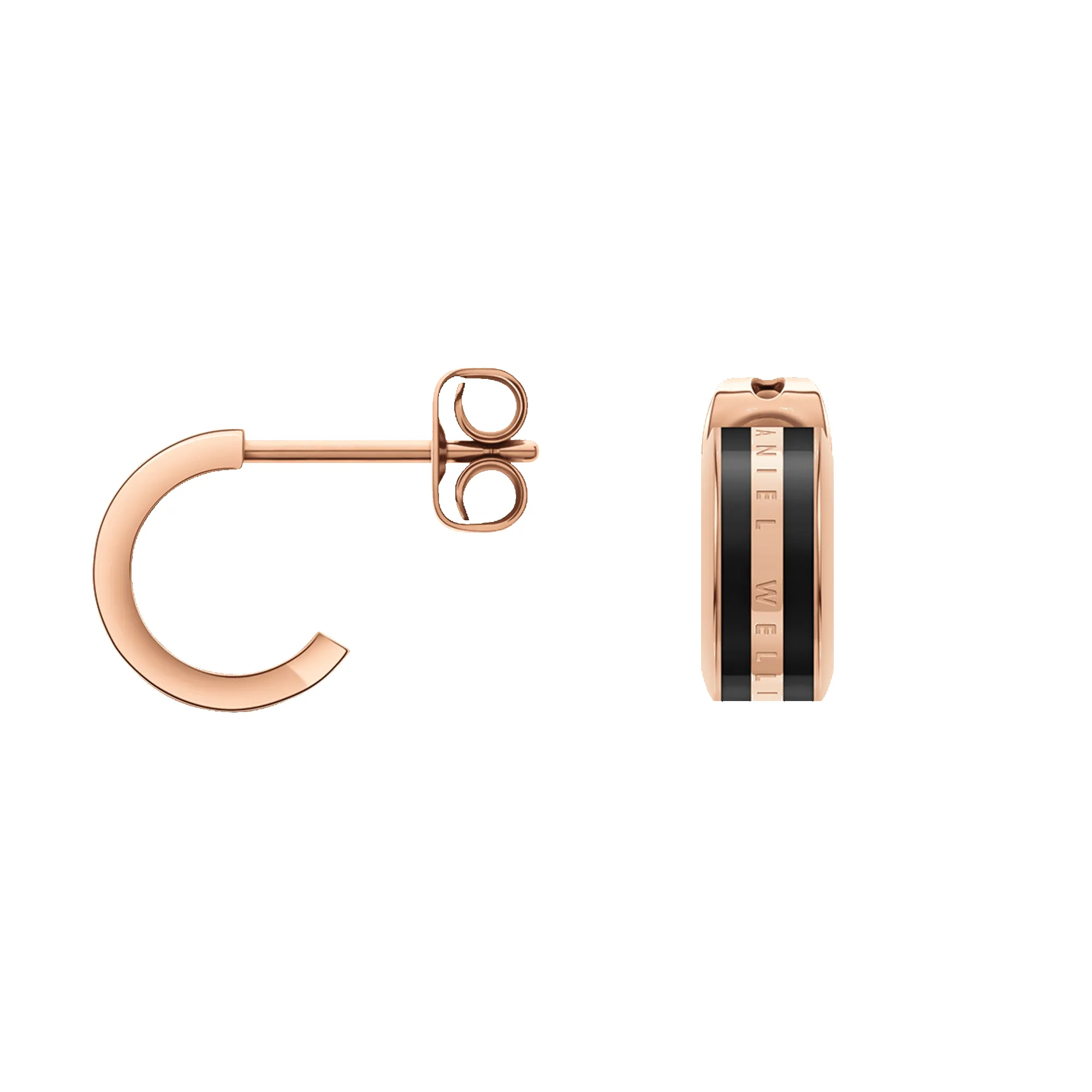 Emalie Earrings Rose Gold Black sold by Daniel Wellington product image thumbnail 2