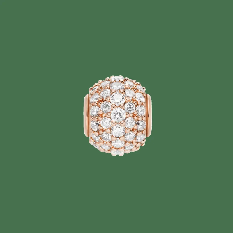 Pavé Orb White Crystal Charm RG sold by Daniel Wellington