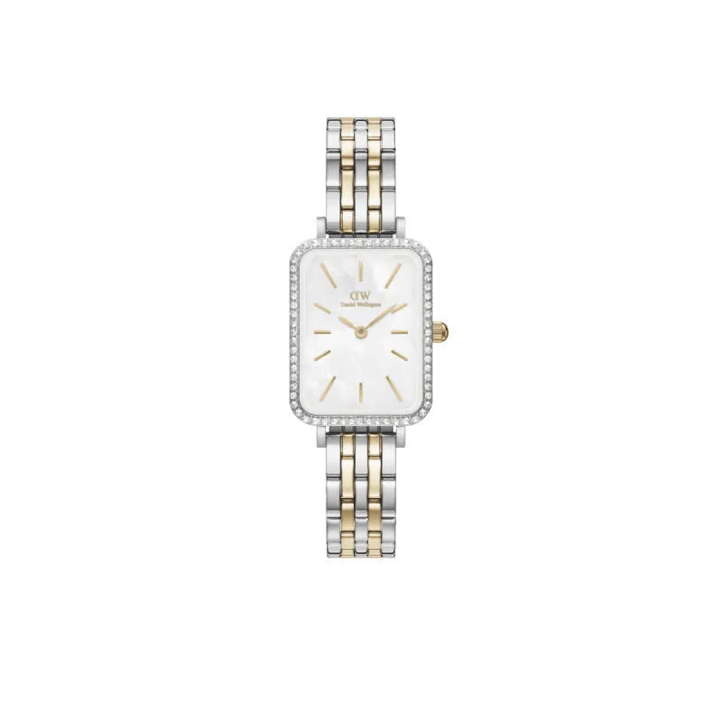 Quadro Lumine Bezel 5-Link Two-Tone MOP made by Daniel Wellington