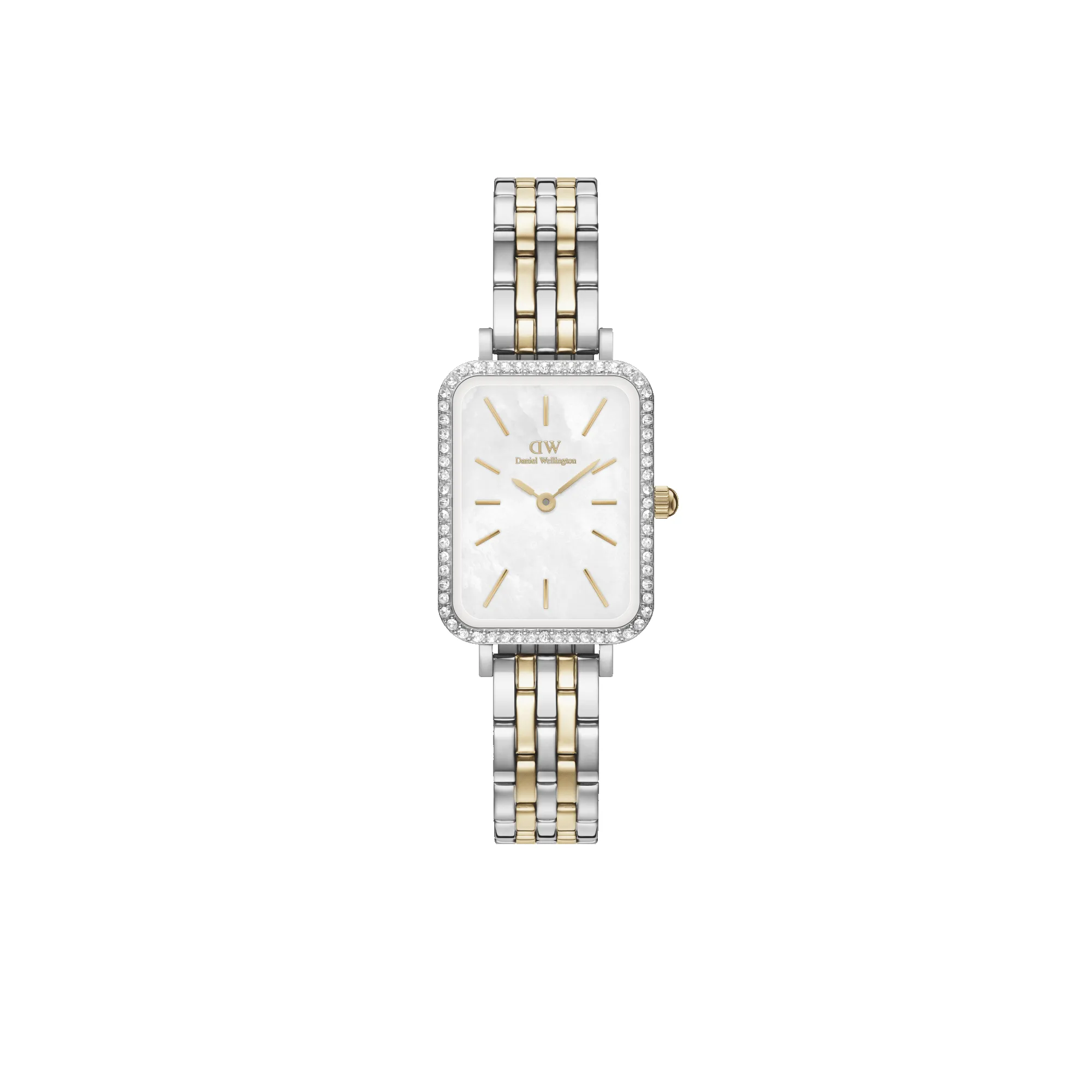 Quadro Lumine Bezel 5-Link Two-Tone MOP sold by Daniel Wellington