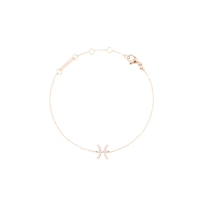 Crystal Zodiac Chain Bracelet Rose Gold sold by Daniel Wellington