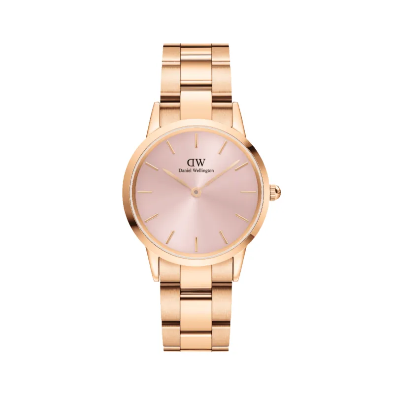 Iconic Link Pink Rose Gold sold by Daniel Wellington