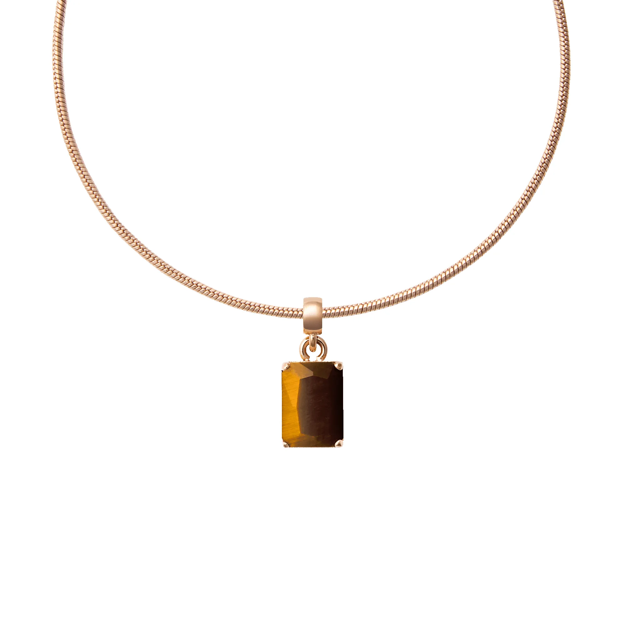 Tiger eye Octagon Rose Gold Charm sold by Daniel Wellington product image thumbnail 3