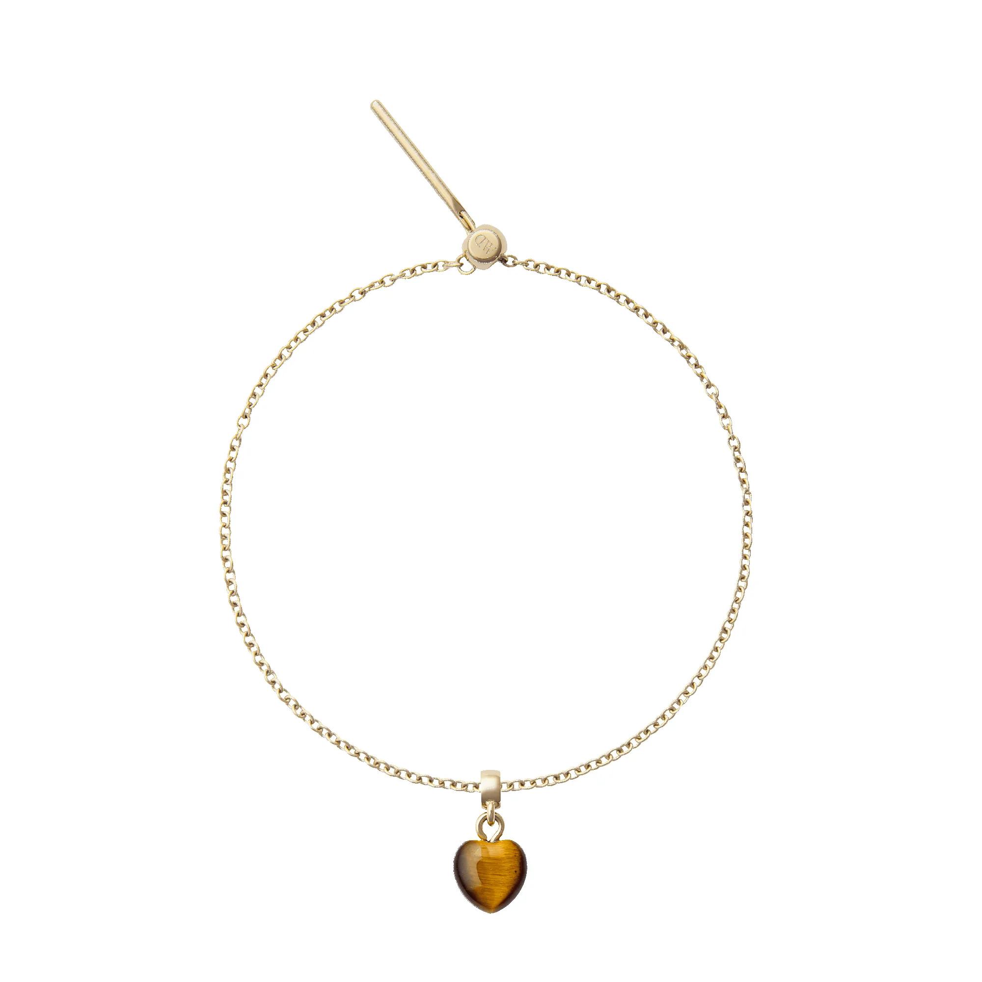Tiger eye Heart Gold Charm sold by Daniel Wellington product image thumbnail 4