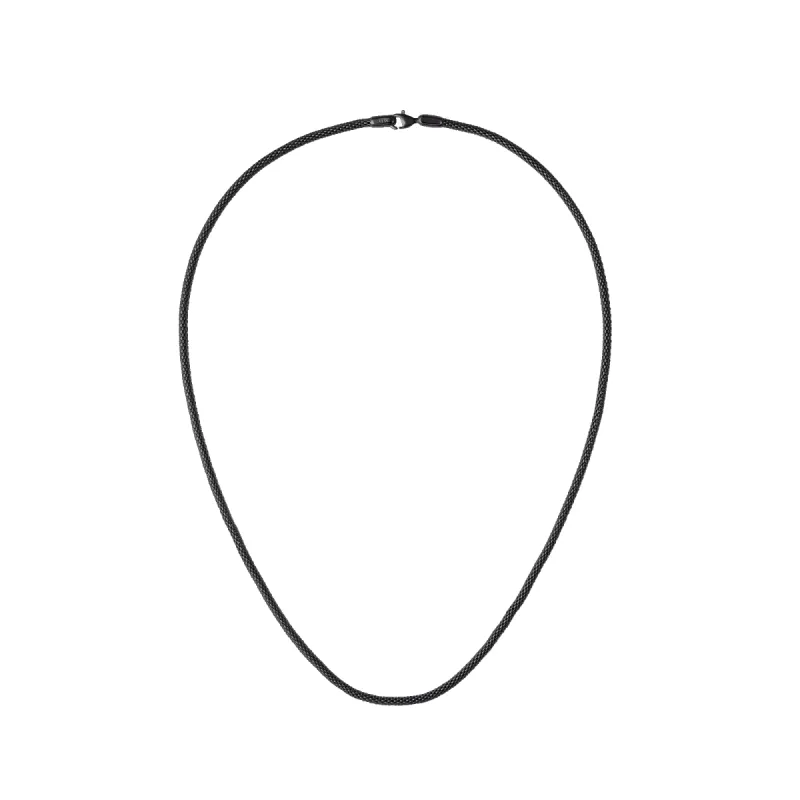 Tide Mesh Necklace Black 2.8 sold by Daniel Wellington