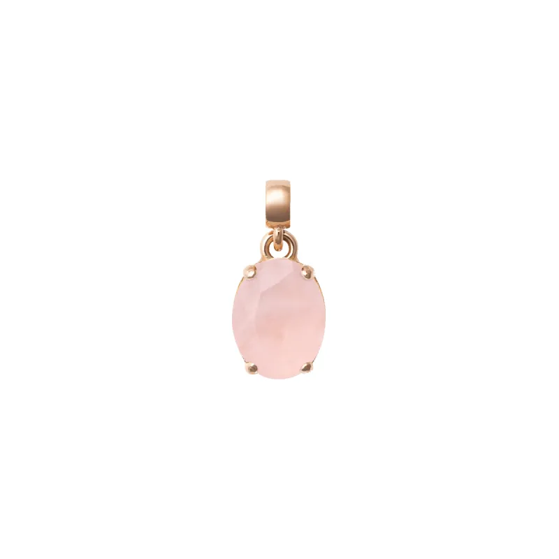 Rose Quartz Oval Rose Gold Charm sold by Daniel Wellington