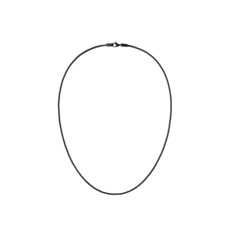 Tide Mesh Necklace Black 1.8 sold by Daniel Wellington