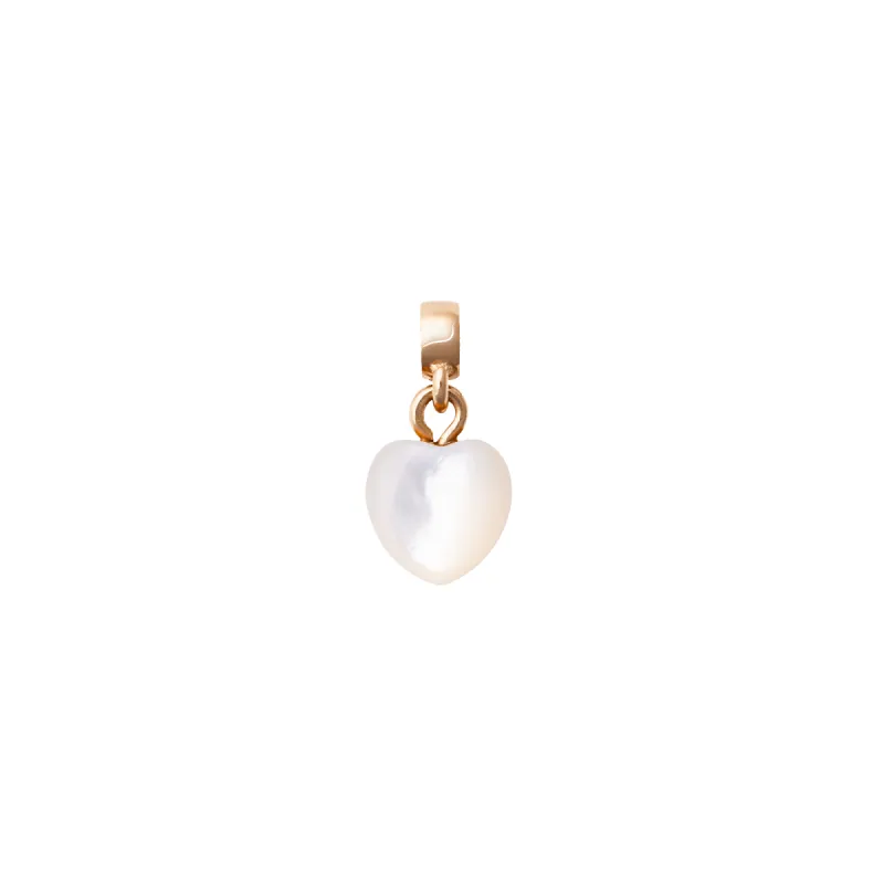 Mother of Pearl Heart  Rose Gold Charm sold by Daniel Wellington