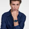 Iconic Paradigma Link Blue Enamel Silver sold by Daniel Wellington