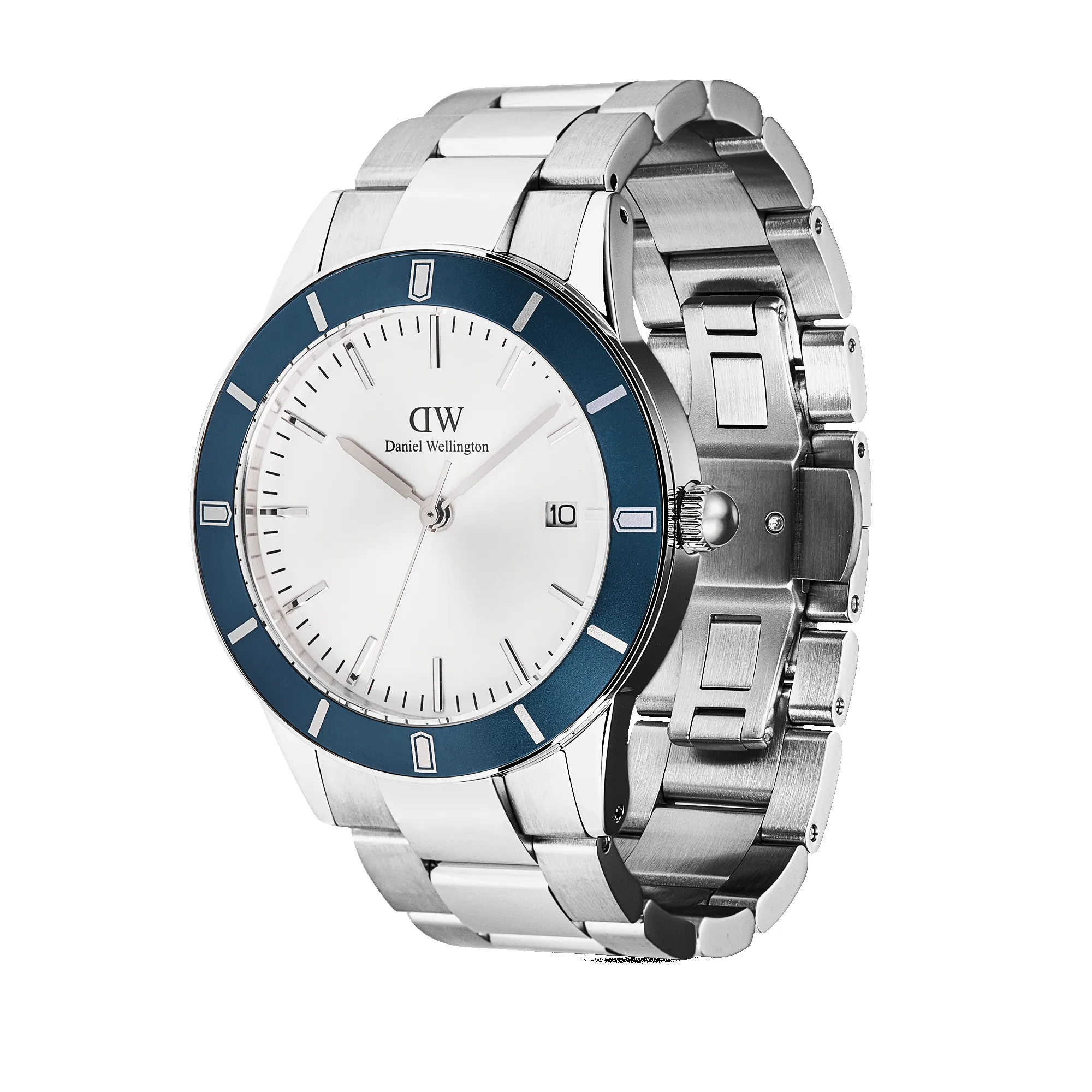 Iconic Paradigma Link Blue Bezel Silver sold by Daniel Wellington product image thumbnail 3