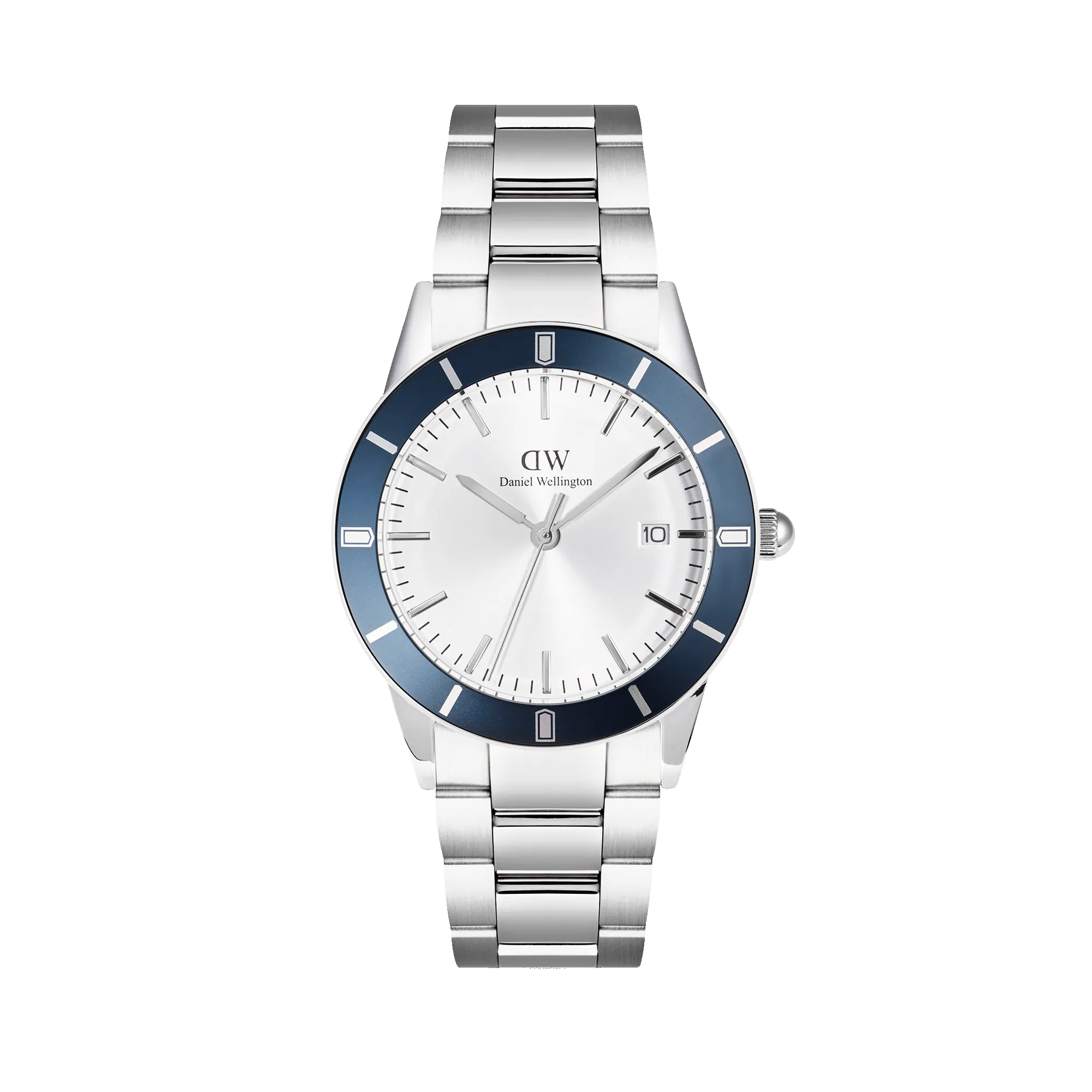 Iconic Paradigma Link Blue Bezel Silver sold by Daniel Wellington