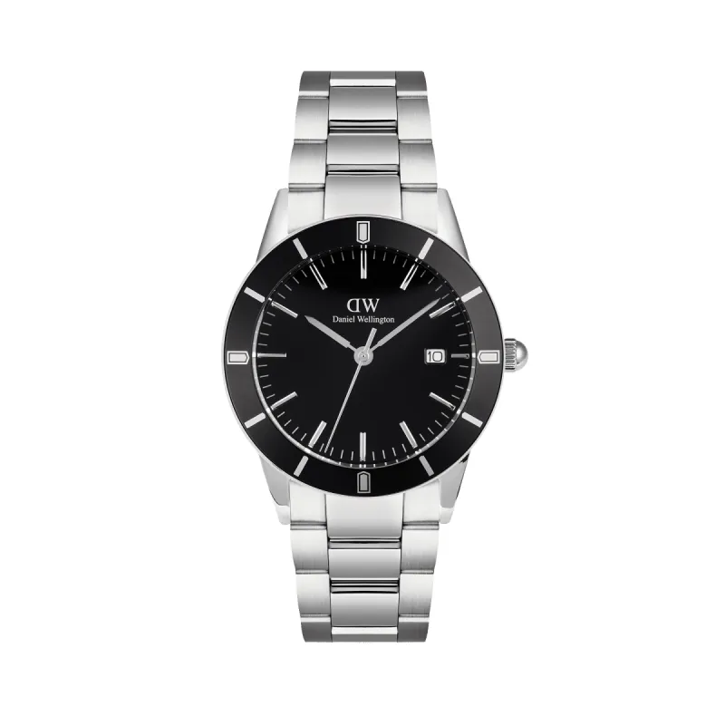 Iconic Paradigma Link Black Enamel sold by Daniel Wellington