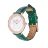 Crystalline Bezel Green Croc Rose Gold sold by Daniel Wellington