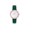 Crystalline Bezel Green Croc Rose Gold sold by Daniel Wellington