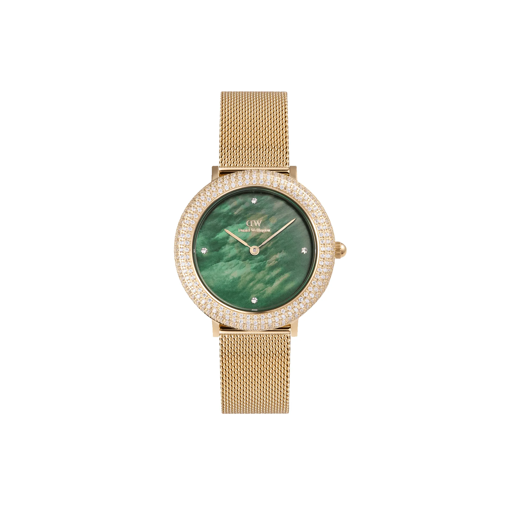 Crystalline Bezel Evergold Green sold by Daniel Wellington