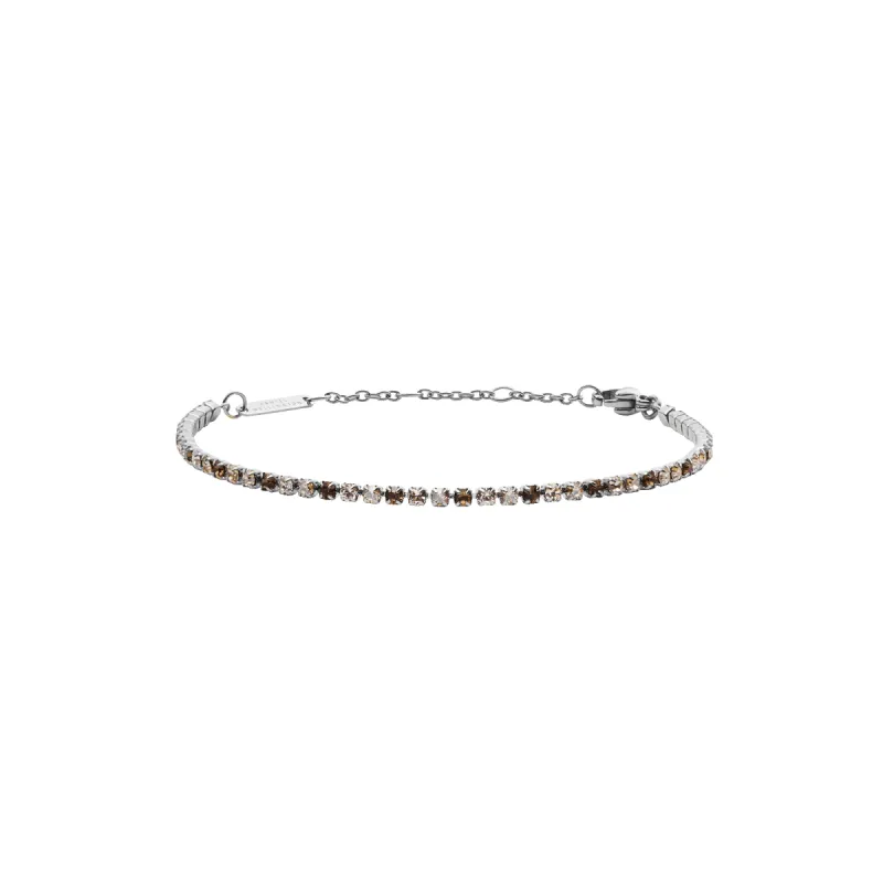 Classic Tennis Bracelet Honey Combo Silver sold by Daniel Wellington