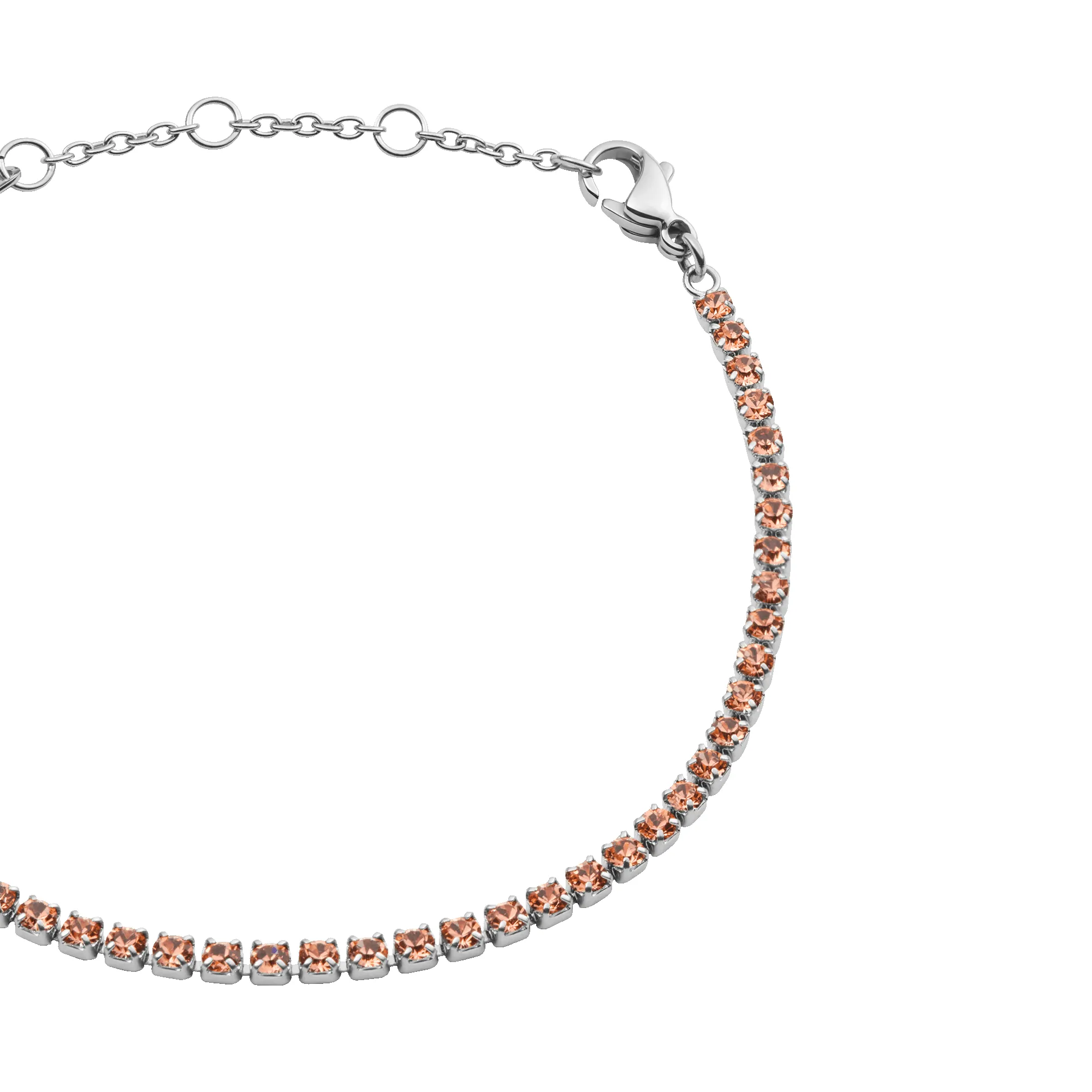 Classic Tennis Bracelet Apricot Silver sold by Daniel Wellington product image thumbnail 3