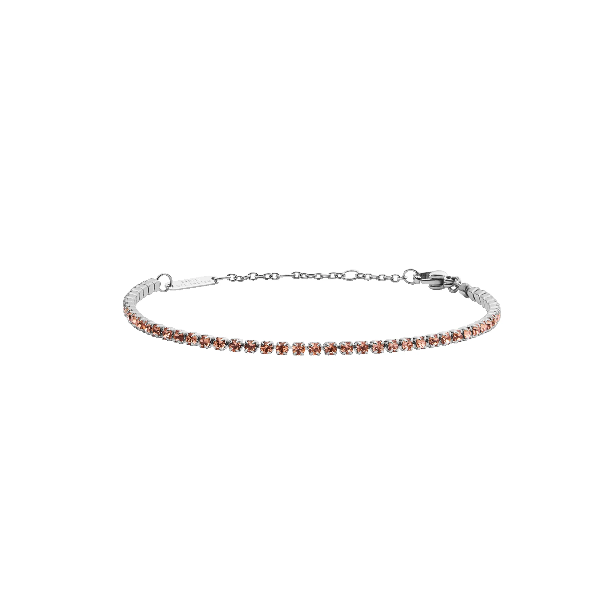 Classic Tennis Bracelet Apricot Silver sold by Daniel Wellington
