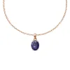Blue Spot Oval Rose Gold Charm sold by Daniel Wellington