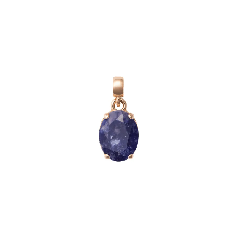 Blue Spot Oval Rose Gold Charm sold by Daniel Wellington