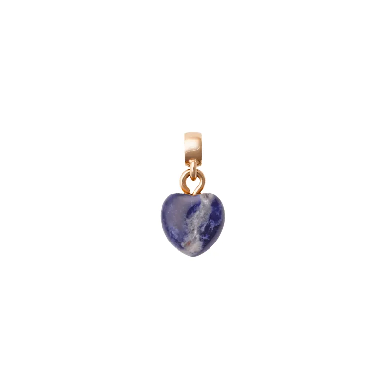 Blue Spot Heart Rose Gold Charm sold by Daniel Wellington