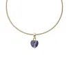 Blue Spot Heart Gold Charm sold by Daniel Wellington