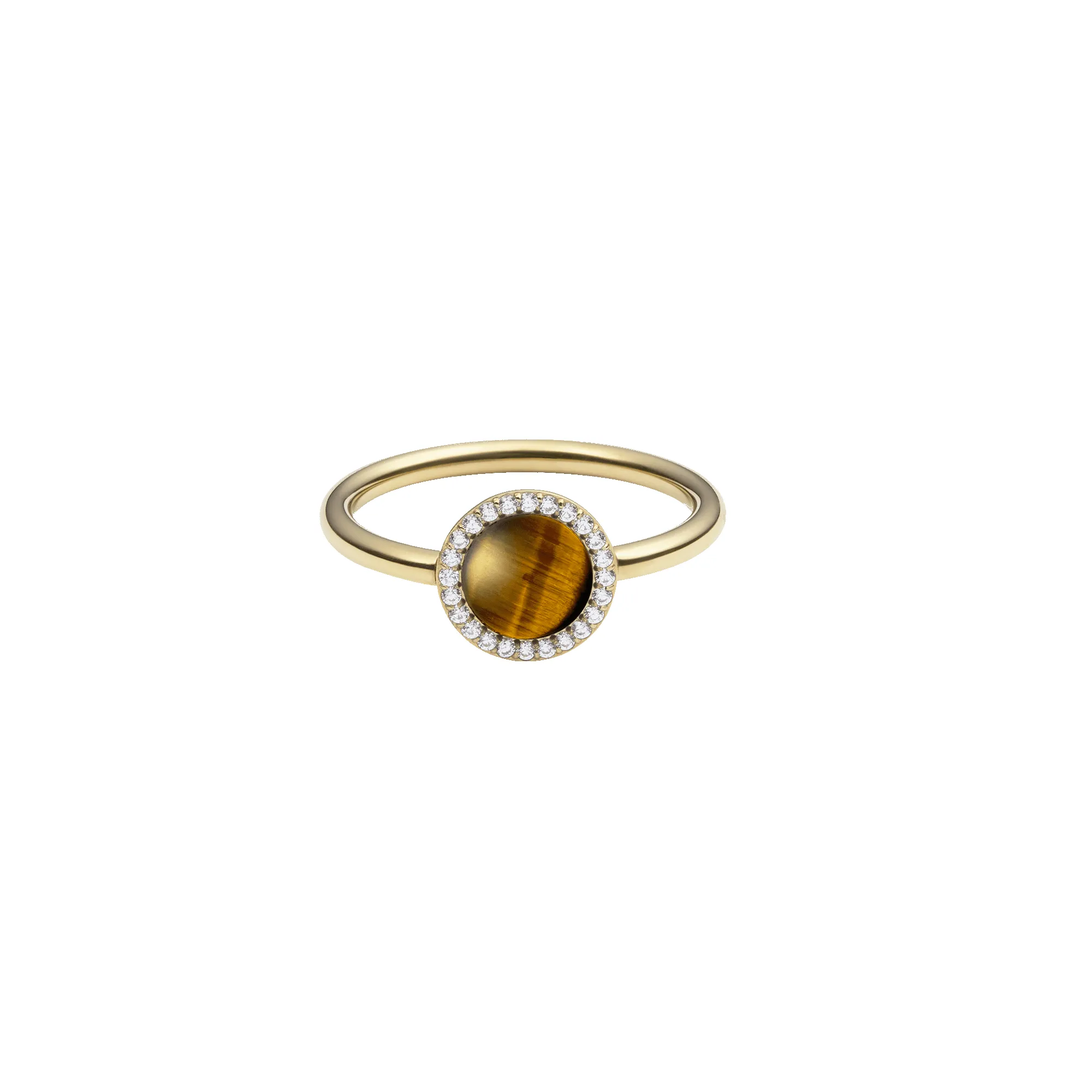 Audrey Ring Tiger Eye Gold sold by Daniel Wellington