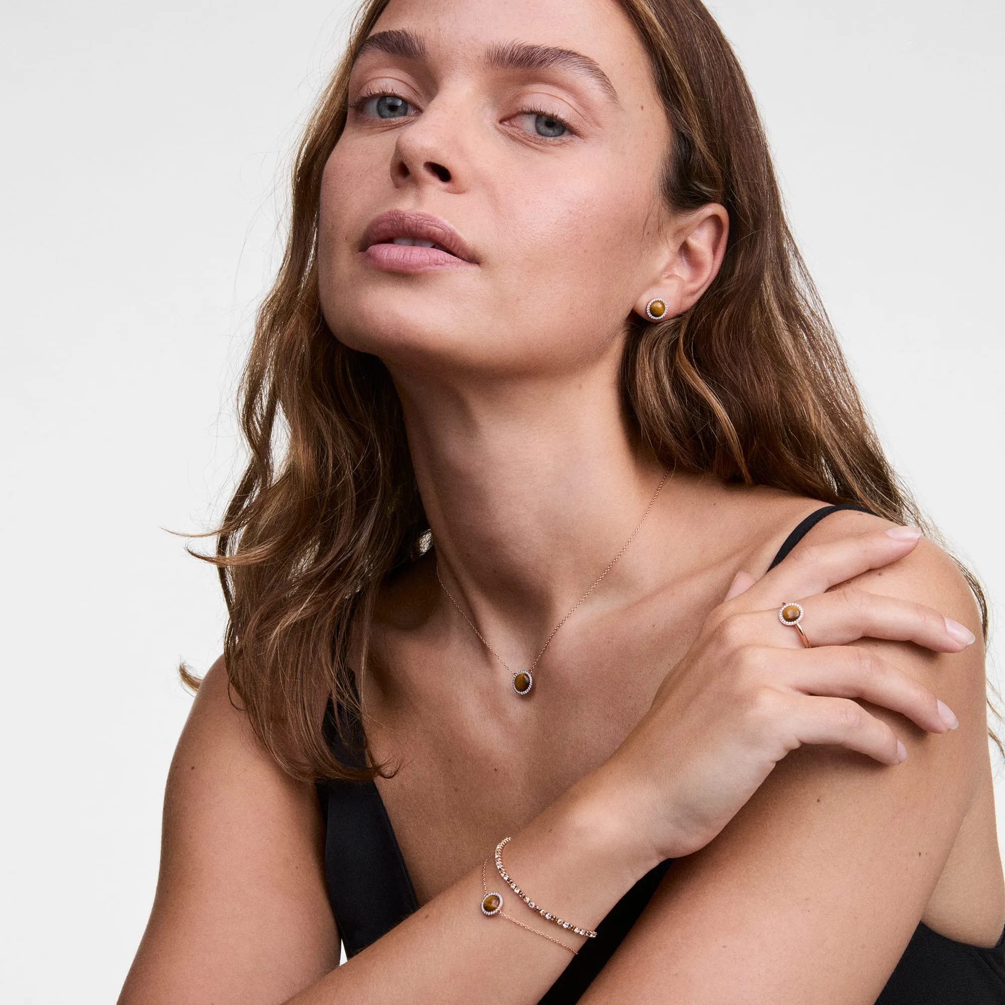 Audrey Ring Tiger Eye Silver sold by Daniel Wellington product image thumbnail 2