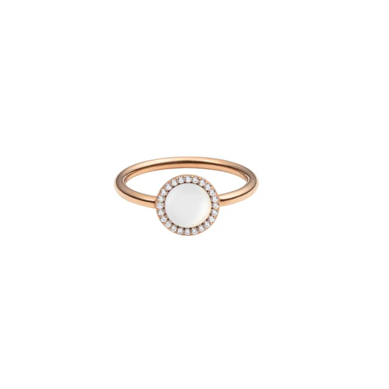 Audrey Ring  Mother of Pearl Rose Gold sold by Daniel Wellington