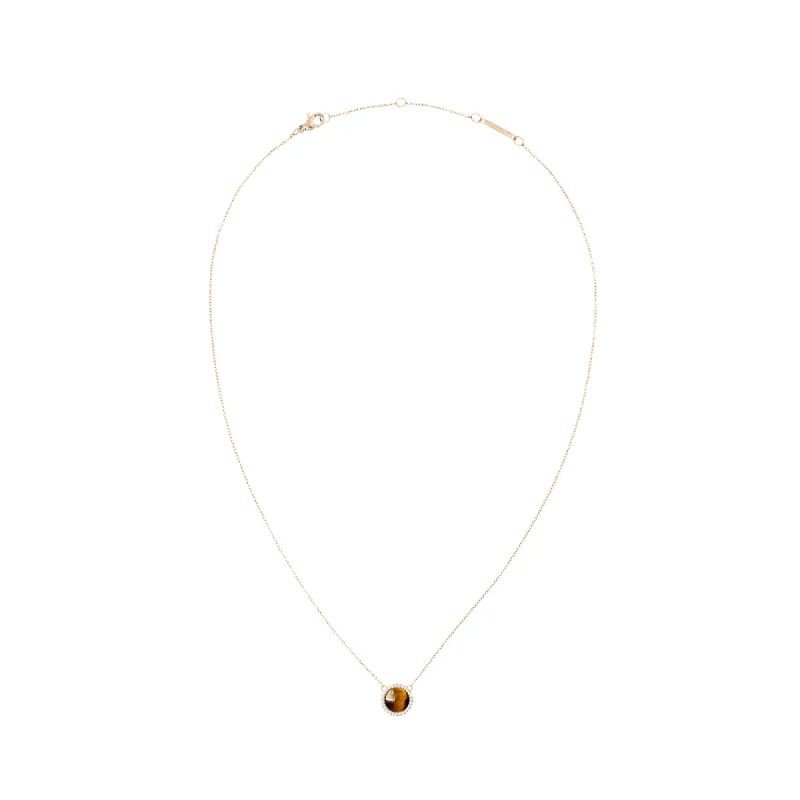 Audrey Necklace Tiger Eye Rose Gold sold by Daniel Wellington