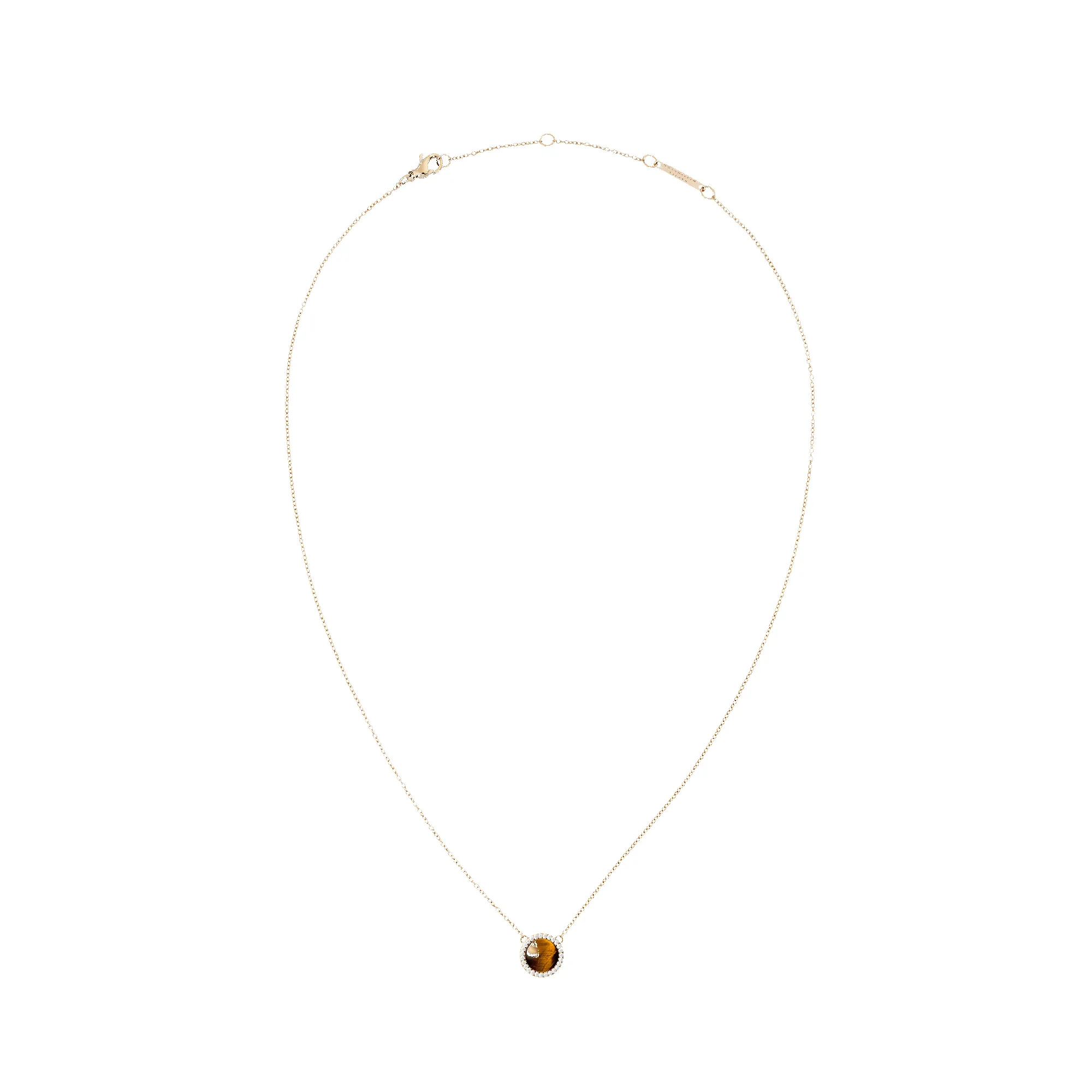 Audrey Necklace Tiger Eye Rose Gold sold by Daniel Wellington