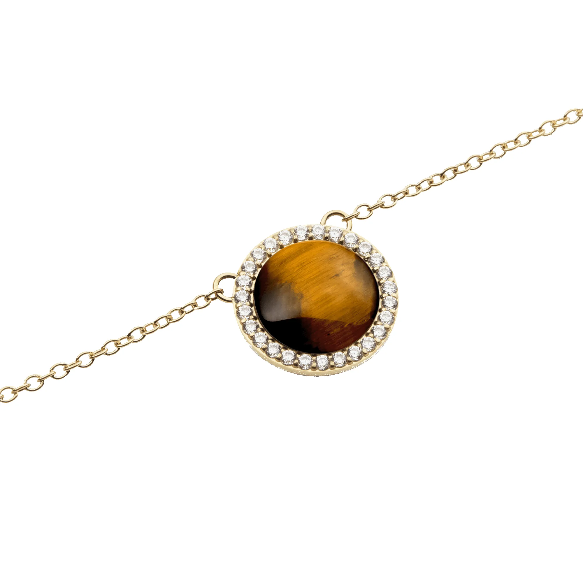 Audrey Necklace Tiger Eye Gold sold by Daniel Wellington product image thumbnail 3