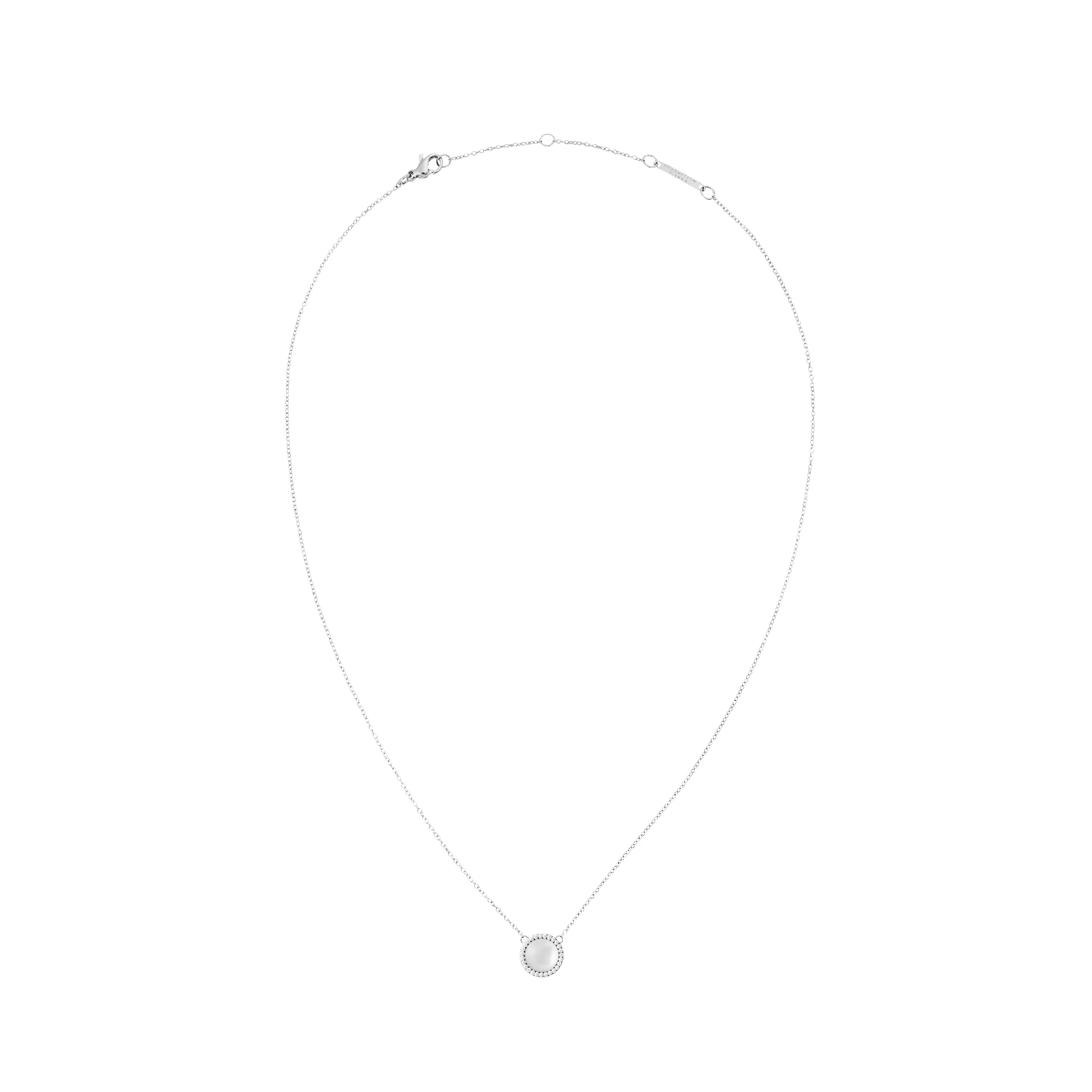 Audrey Necklace Mother of Pearl Silver sold by Daniel Wellington