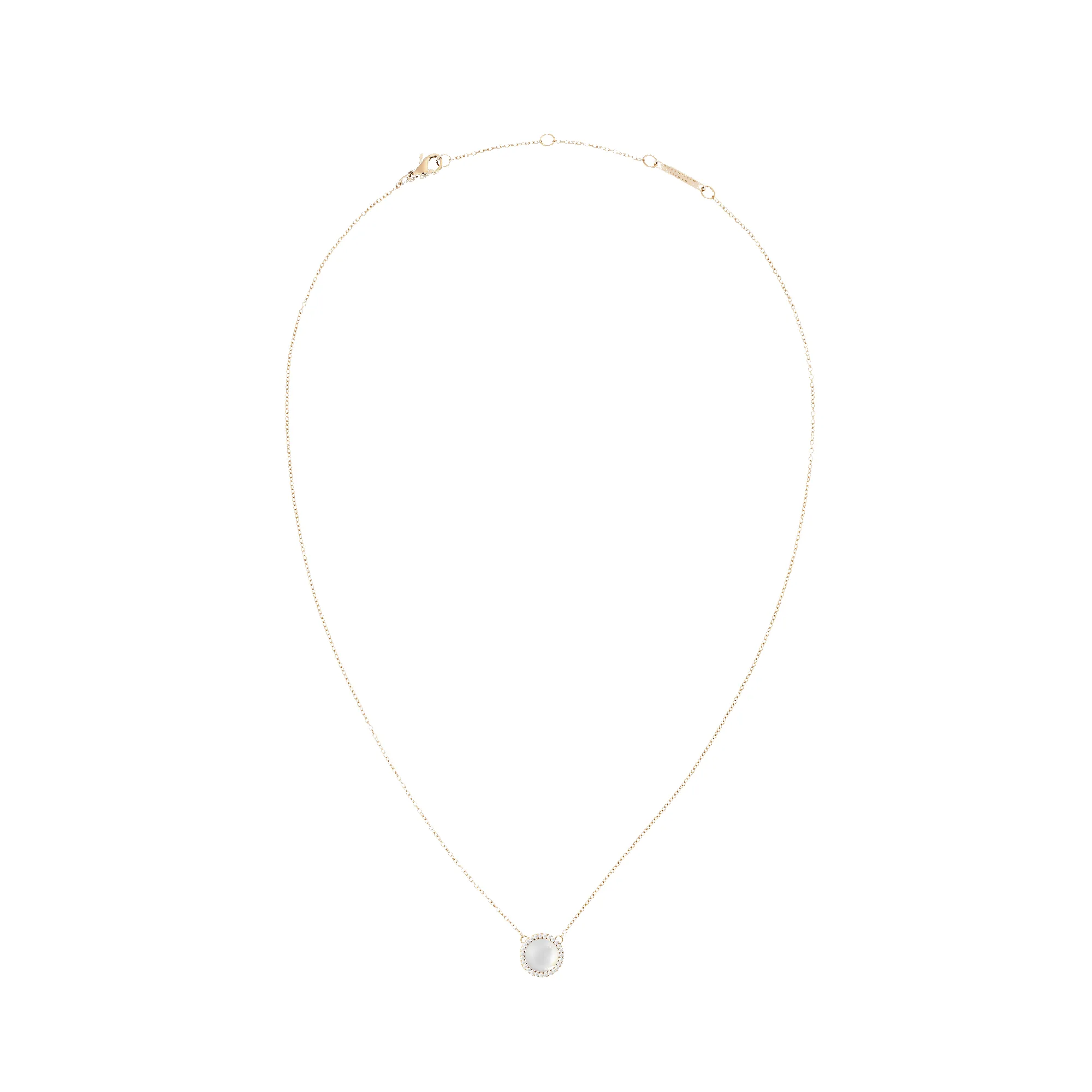 Audrey Necklace Mother of Pearl Rose Gold sold by Daniel Wellington