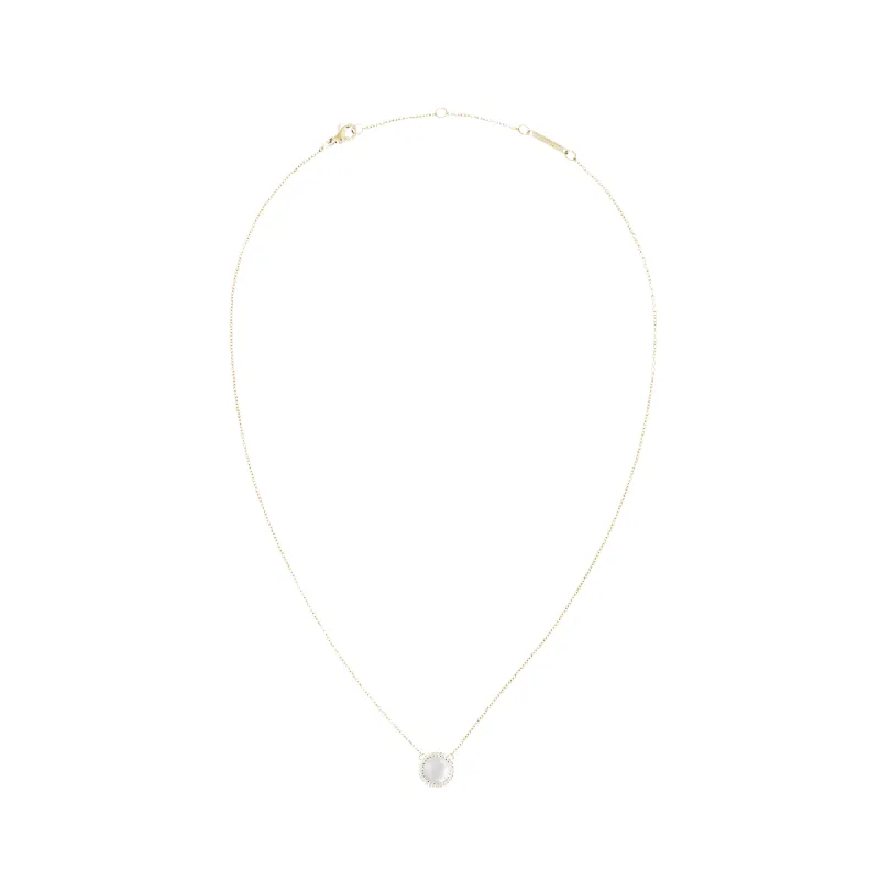 Audrey Necklace Mother of Pearl Gold sold by Daniel Wellington
