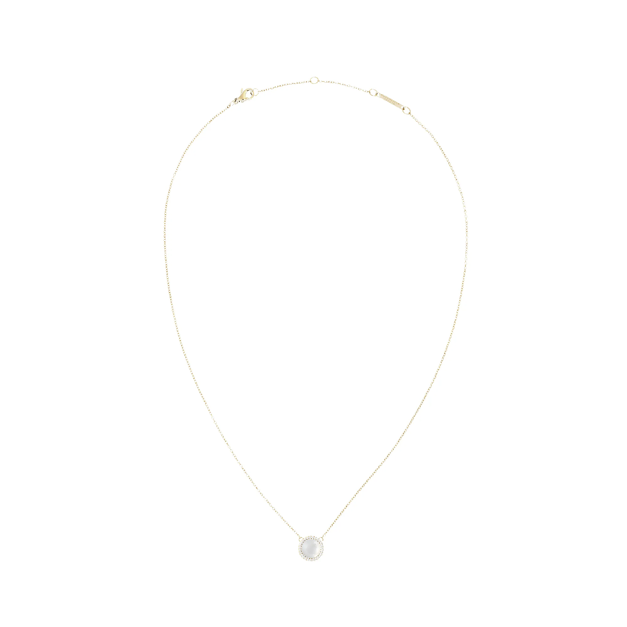 Audrey Necklace Mother of Pearl Gold sold by Daniel Wellington