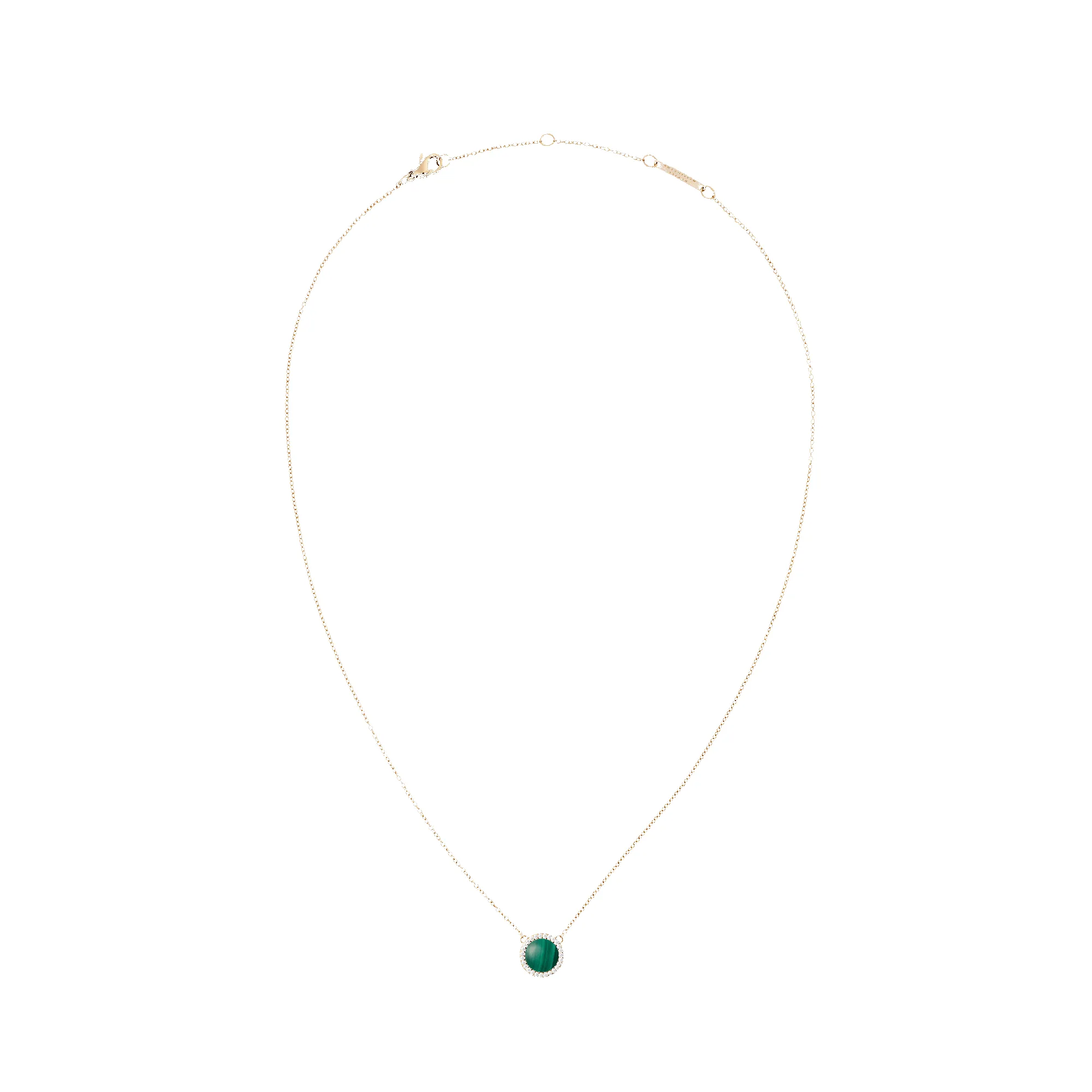 Audrey Necklace Malachite Rose Gold sold by Daniel Wellington