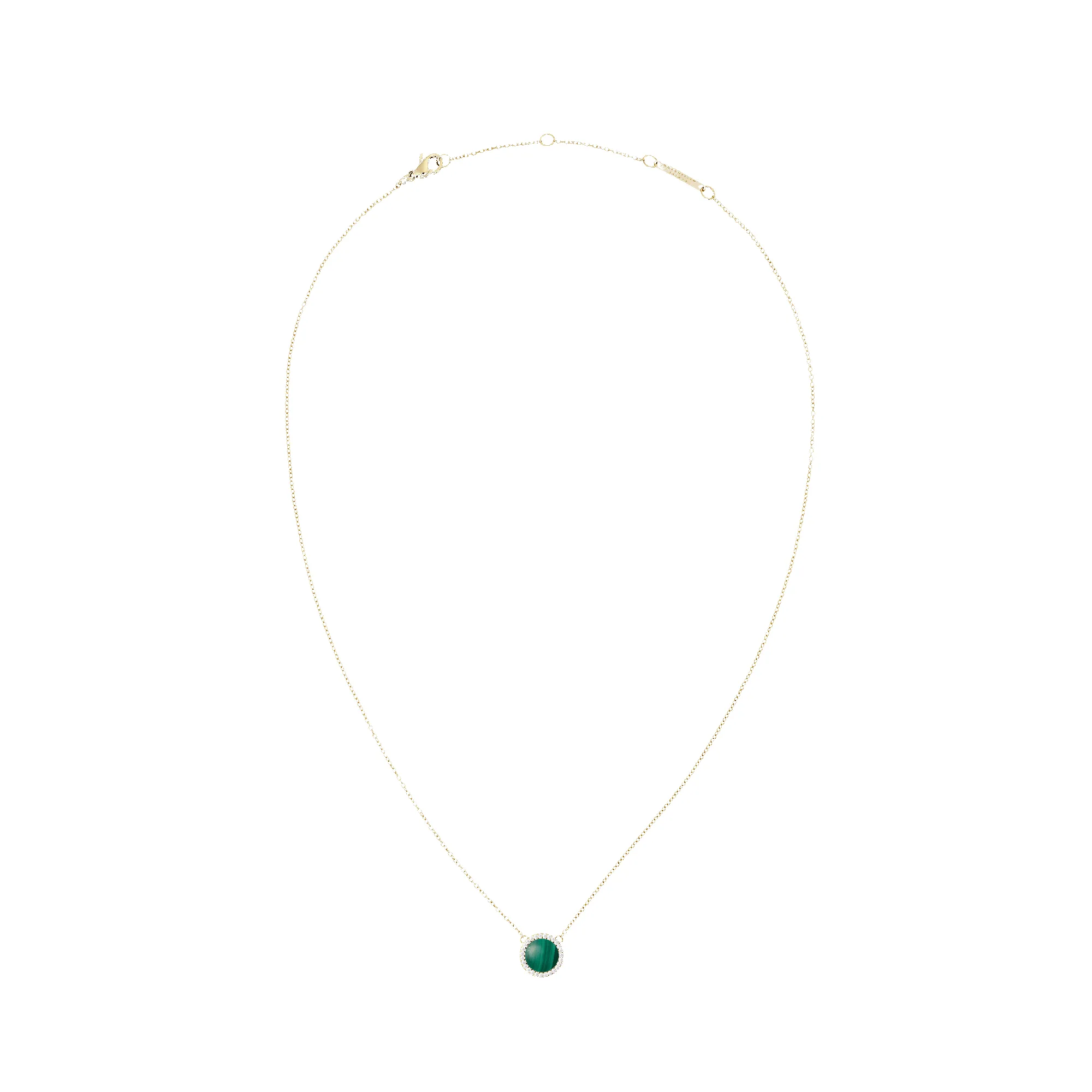 Audrey Necklace Malachite Gold sold by Daniel Wellington