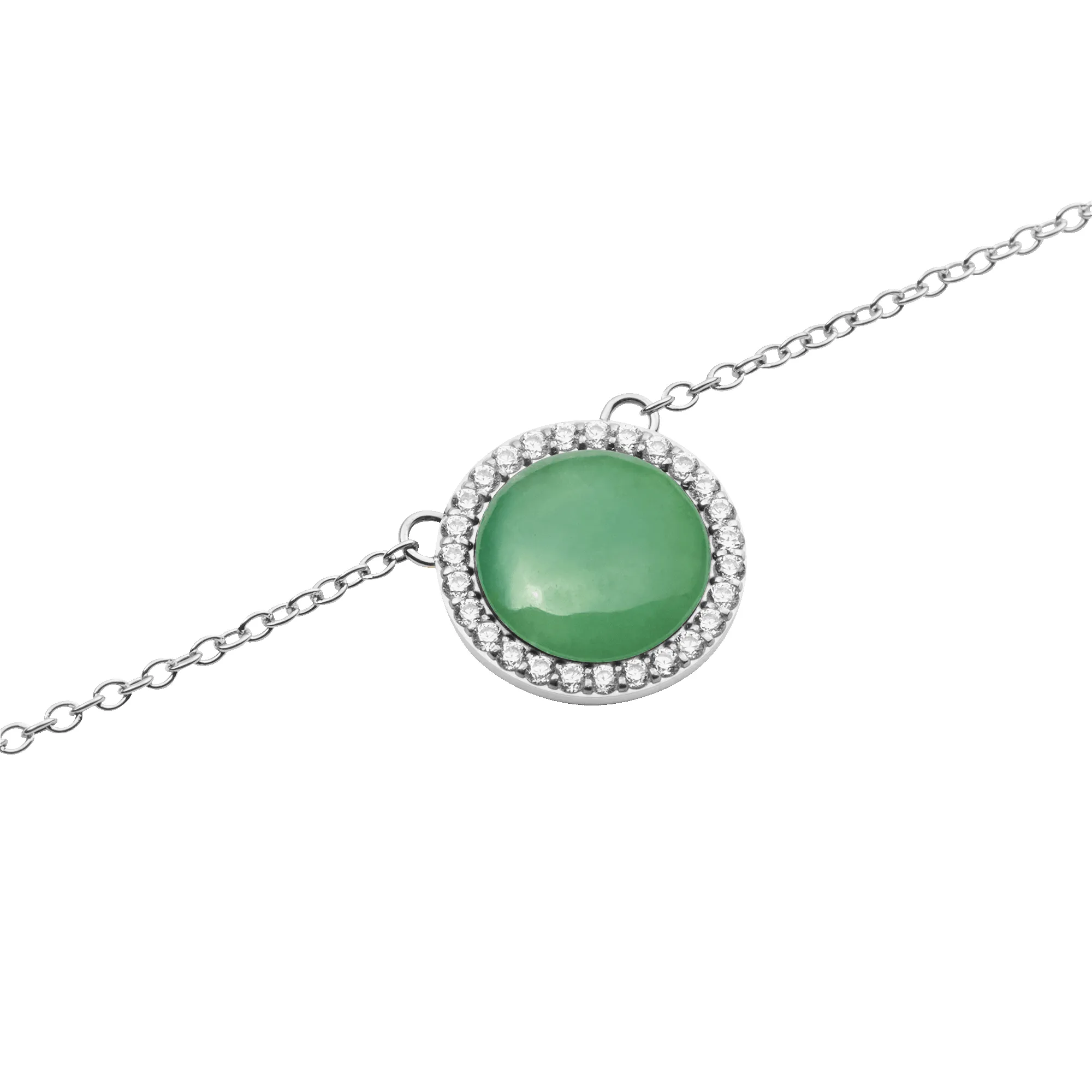 Audrey Necklace Jade Silver sold by Daniel Wellington product image thumbnail 3